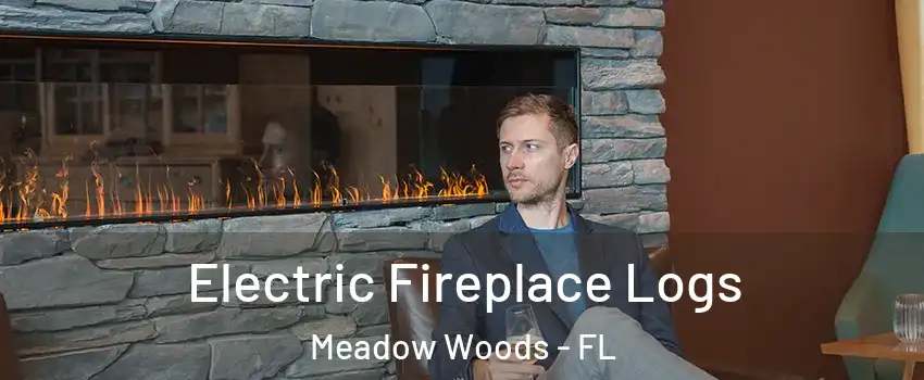  Electric Fireplace Logs Meadow Woods - FL